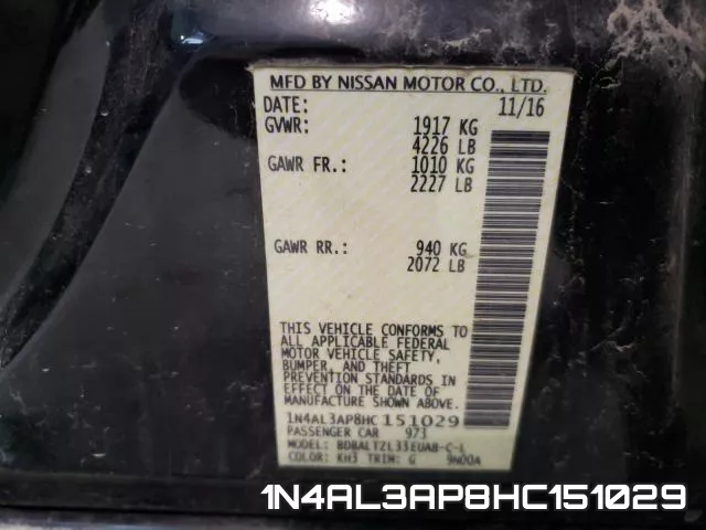 1N4AL3AP8HC151029 фото 2