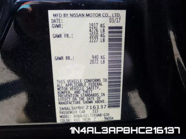 1N4AL3AP8HC216137 фото 2