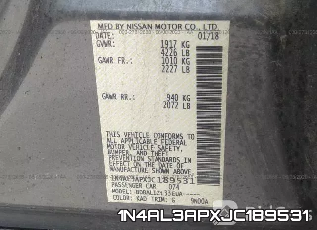 1N4AL3APXJC189531 фото 10