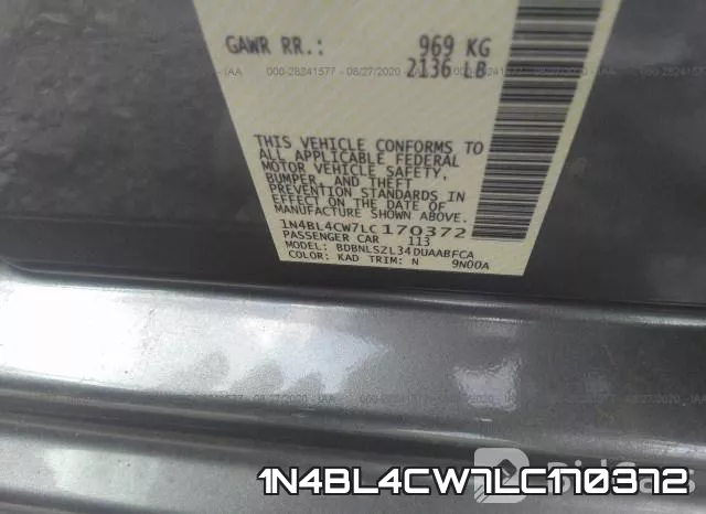 1N4BL4CW7LC170372 фото 10