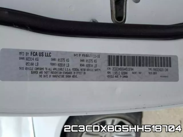 2C3CDXBG5HH518704 фото 2