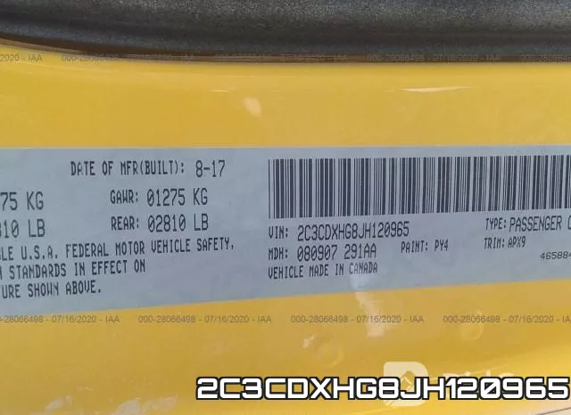 2C3CDXHG8JH120965 фото 10