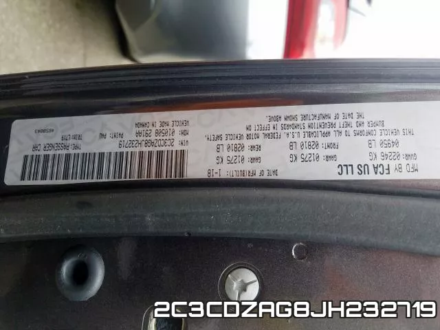 2C3CDZAG8JH232719 фото 2