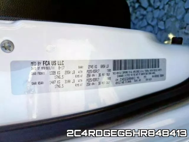 2C4RDGEG6HR848413 фото 2