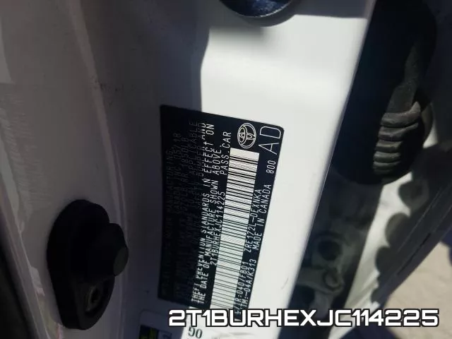 2T1BURHEXJC114225 фото 2