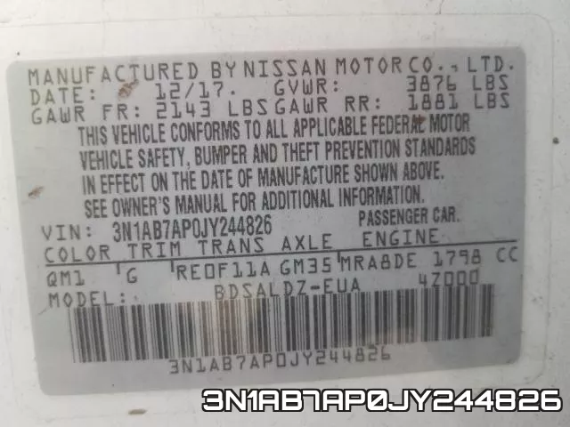 3N1AB7AP0JY244826 фото 2