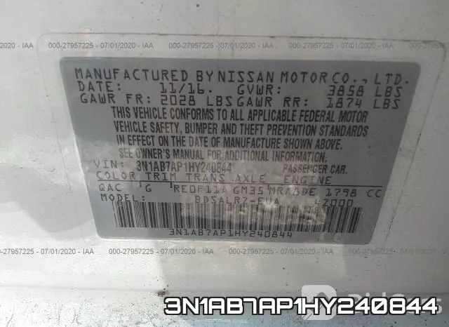 3N1AB7AP1HY240844 фото 10