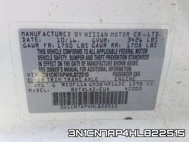 3N1CN7AP4HL822515 фото 2