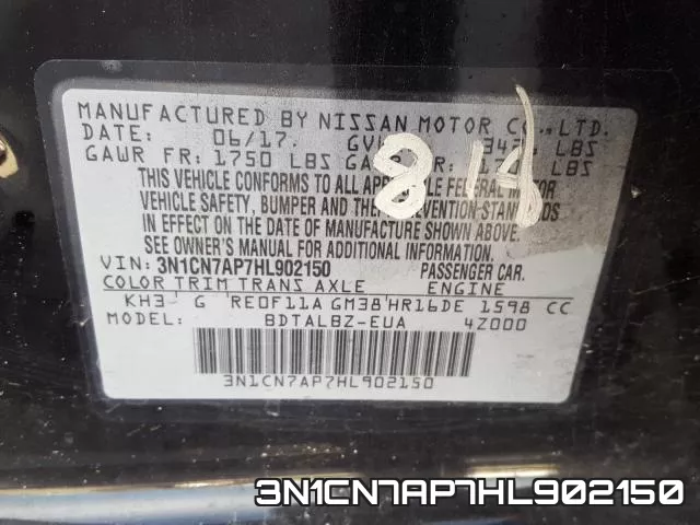 3N1CN7AP7HL902150 фото 2