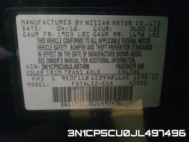 3N1CP5CU0JL497496 фото 2