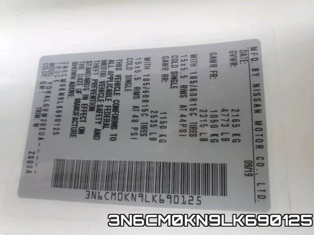 3N6CM0KN9LK690125 фото 2