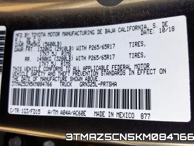 3TMAZ5CN5KM084766 фото 2