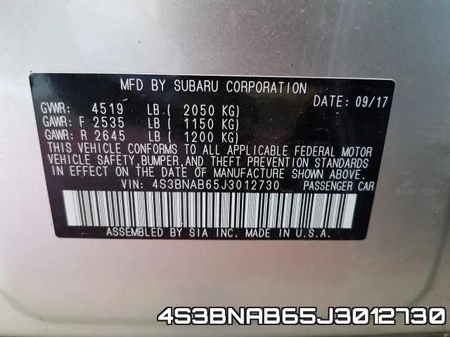 4S3BNAB65J3012730 фото 2