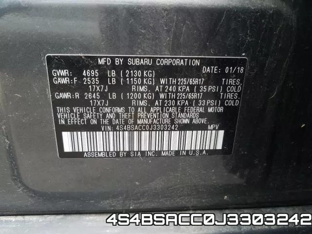 4S4BSACC0J3303242 фото 2