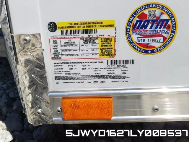 5JWYD1627LY008537 фото 2