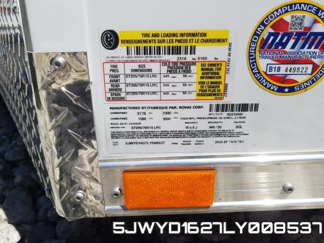5JWYD1627LY008537 фото 9