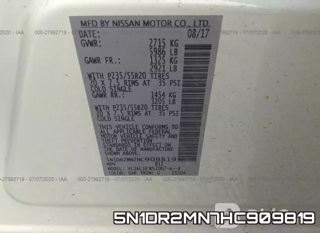 5N1DR2MN7HC909819 фото 10