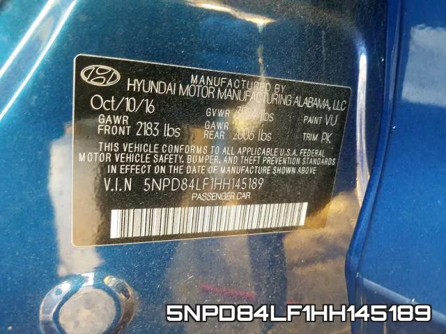 5NPD84LF1HH145189 фото 2