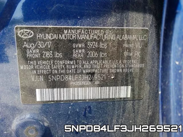 5NPD84LF3JH269521 фото 2