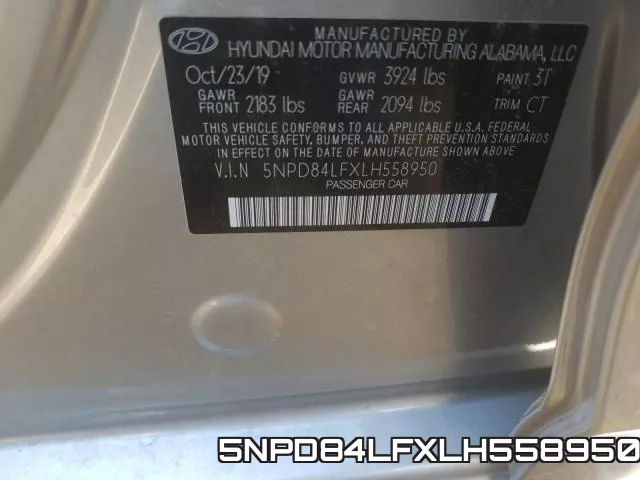 5NPD84LFXLH558950 фото 2