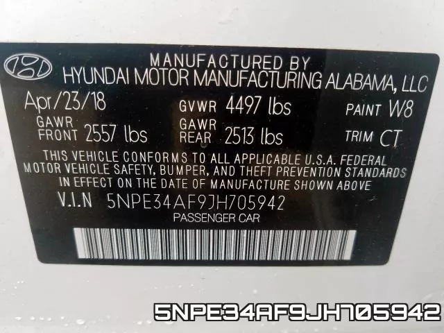 5NPE34AF9JH705942 фото 2