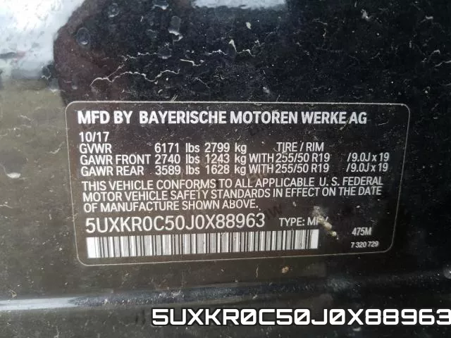 5UXKR0C50J0X88963 фото 2