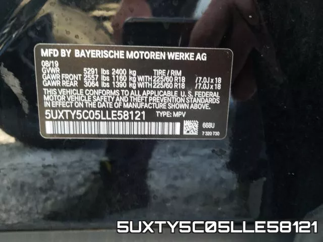 5UXTY5C05LLE58121 фото 2