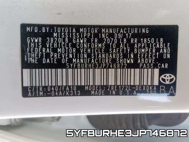 5YFBURHE3JP746872 фото 2