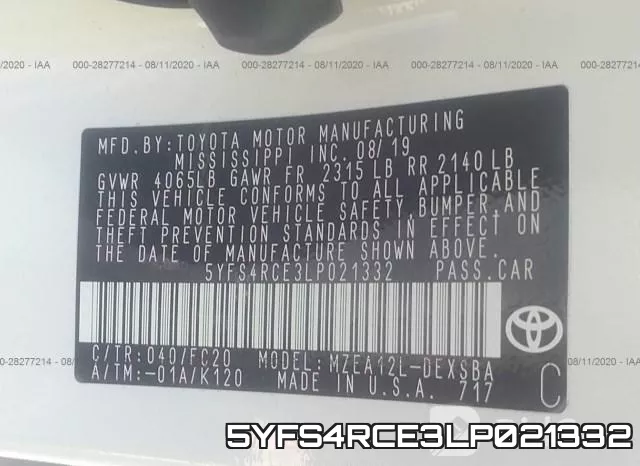 5YFS4RCE3LP021332 фото 10