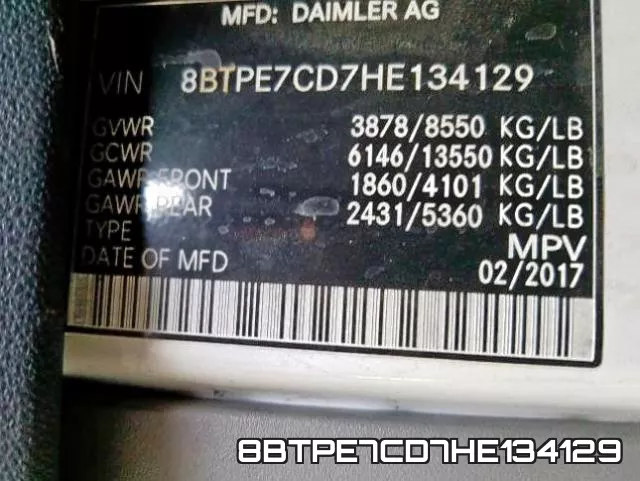 8BTPE7CD7HE134129 фото 2