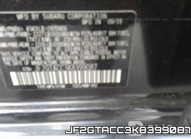 JF2GTACC3K8399087 фото 10