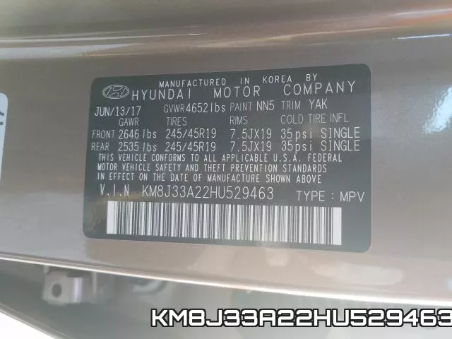 KM8J33A22HU529463 фото 2