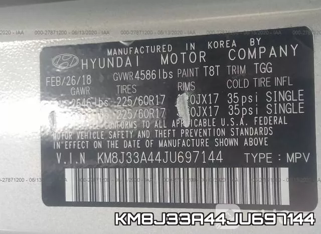 KM8J33A44JU697144 фото 10