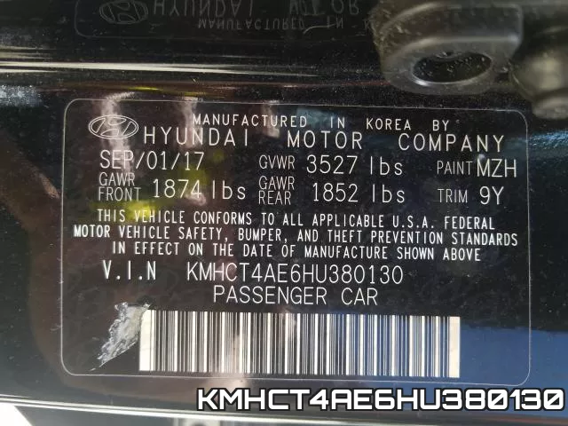 KMHCT4AE6HU380130 фото 2