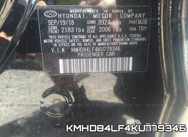 KMHD84LF4KU779346 фото 10