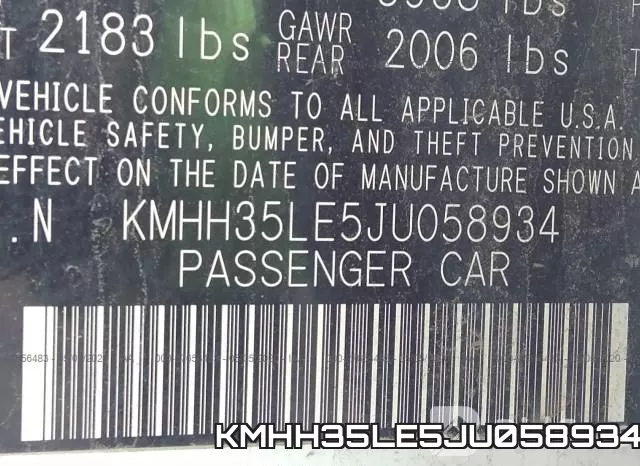 KMHH35LE5JU058934 фото 10