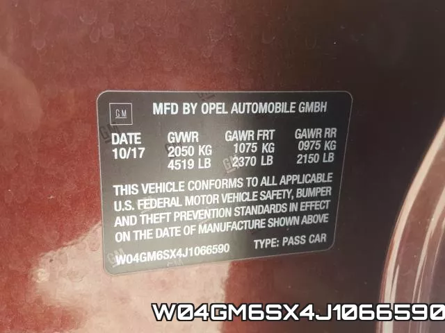 W04GM6SX4J1066590 фото 2
