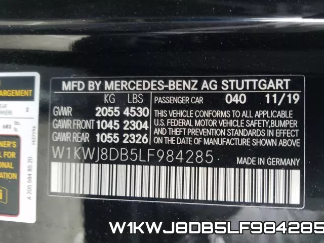 W1KWJ8DB5LF984285 фото 2