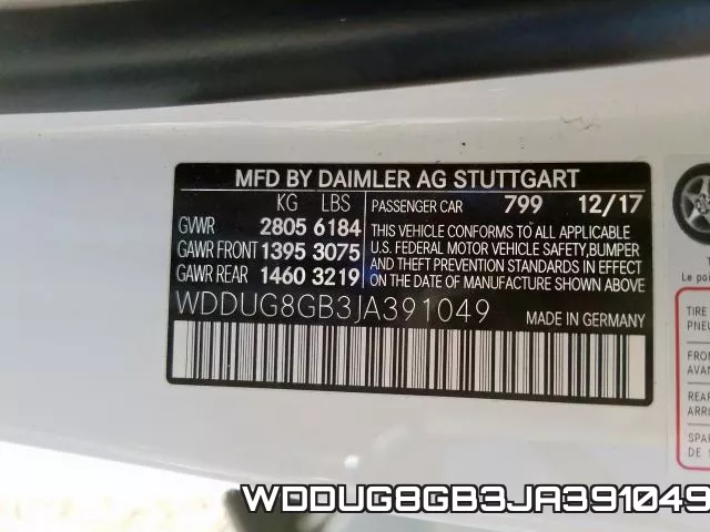 WDDUG8GB3JA391049 фото 2