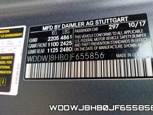 WDDWJ8HB0JF655856 фото 2