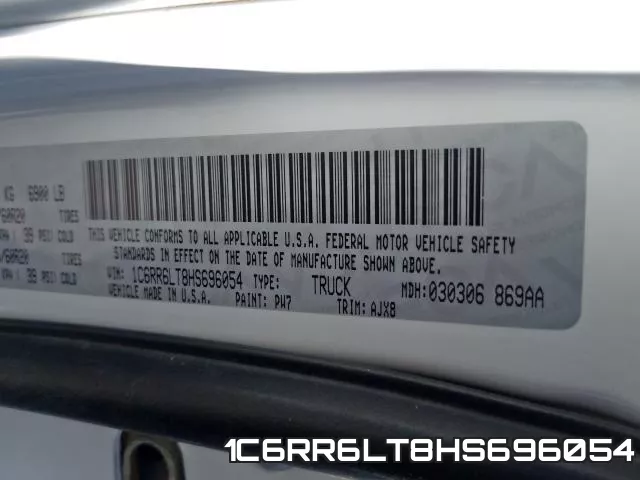 1C6RR6LT8HS696054 фото 2