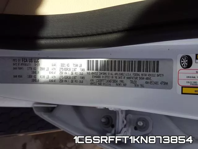 1C6SRFFT1KN873854 фото 2
