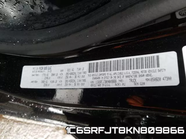 1C6SRFJT8KN809866 фото 2