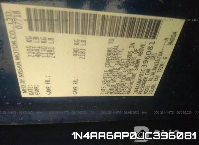 1N4AA6AP0JC396081 фото 10
