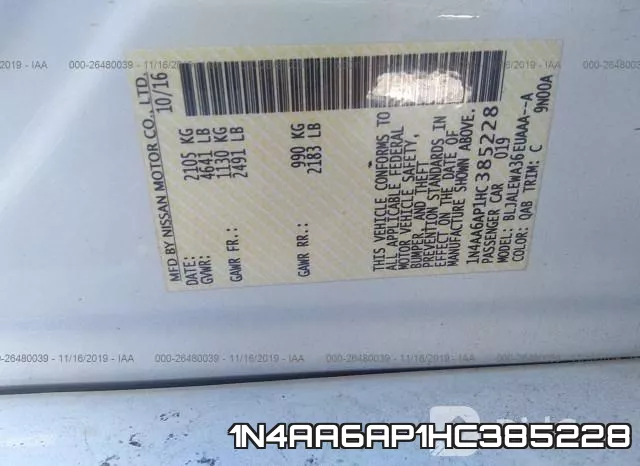 1N4AA6AP1HC385228 фото 10