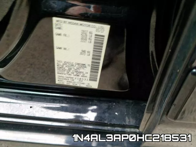 1N4AL3AP0HC218531 фото 2