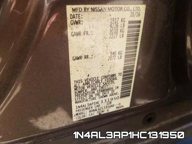 1N4AL3AP1HC131950 фото 2