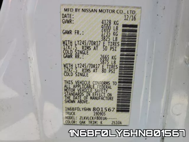 1N6BF0LY6HN801567 фото 2