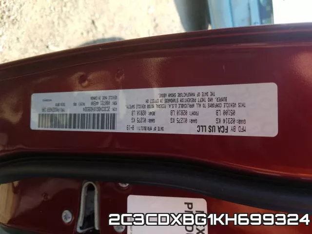 2C3CDXBG1KH699324 фото 2
