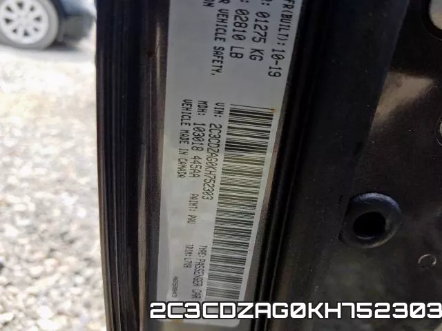 2C3CDZAG0KH752303 фото 2